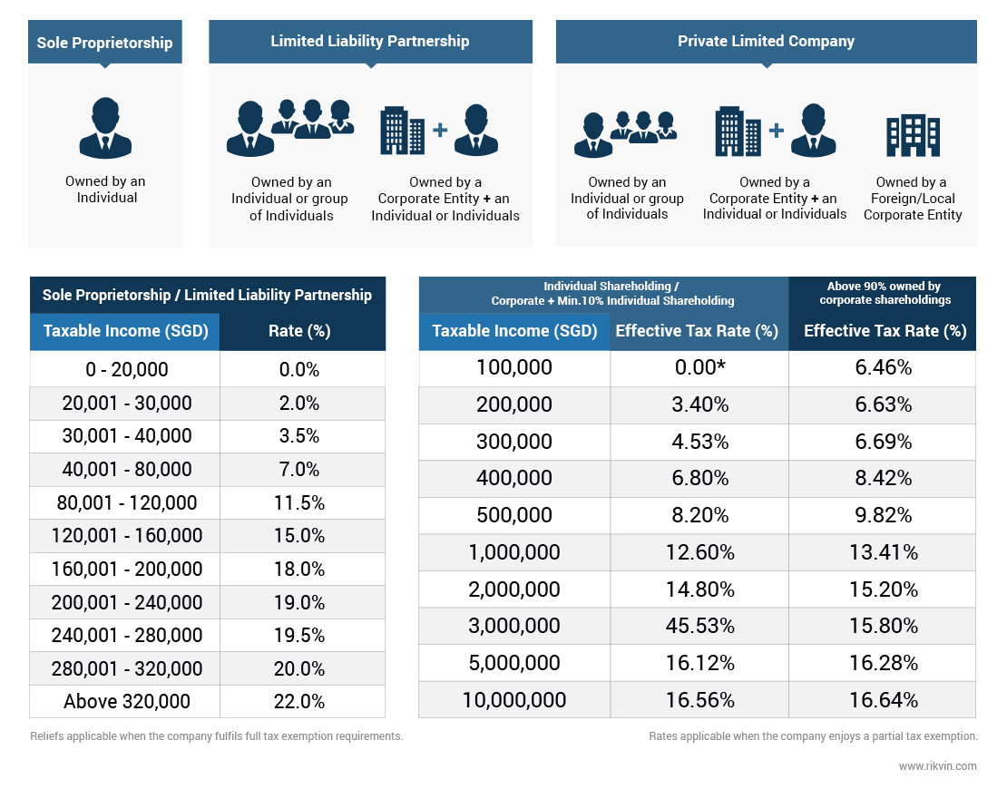 Incorporation Options for Singapore Residents and their Corresponding Taxation