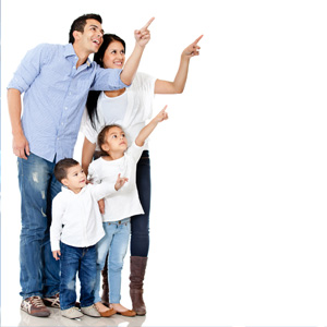 family-pointing family-pointing