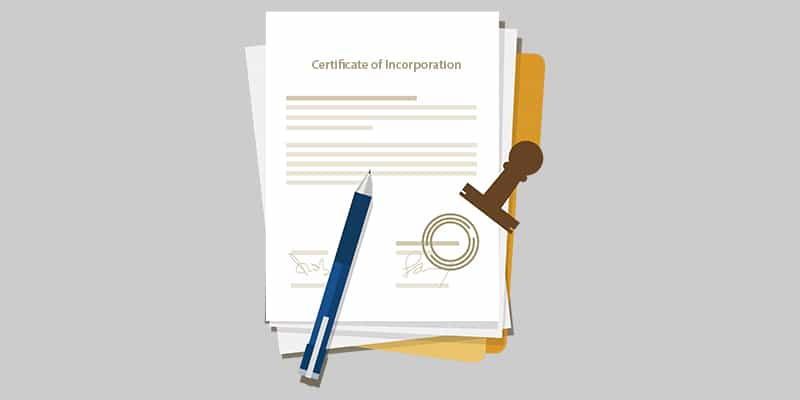 Singapore Certificate of Incorporation