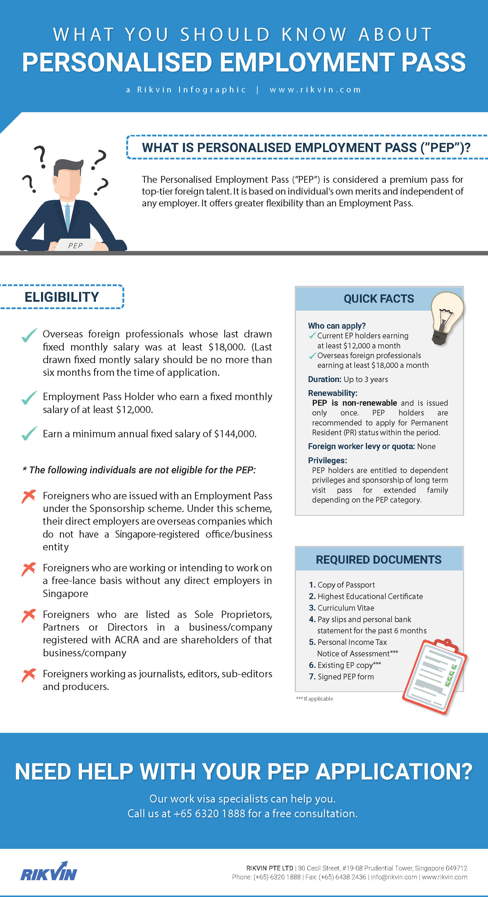 Singapore personalised employment pass application