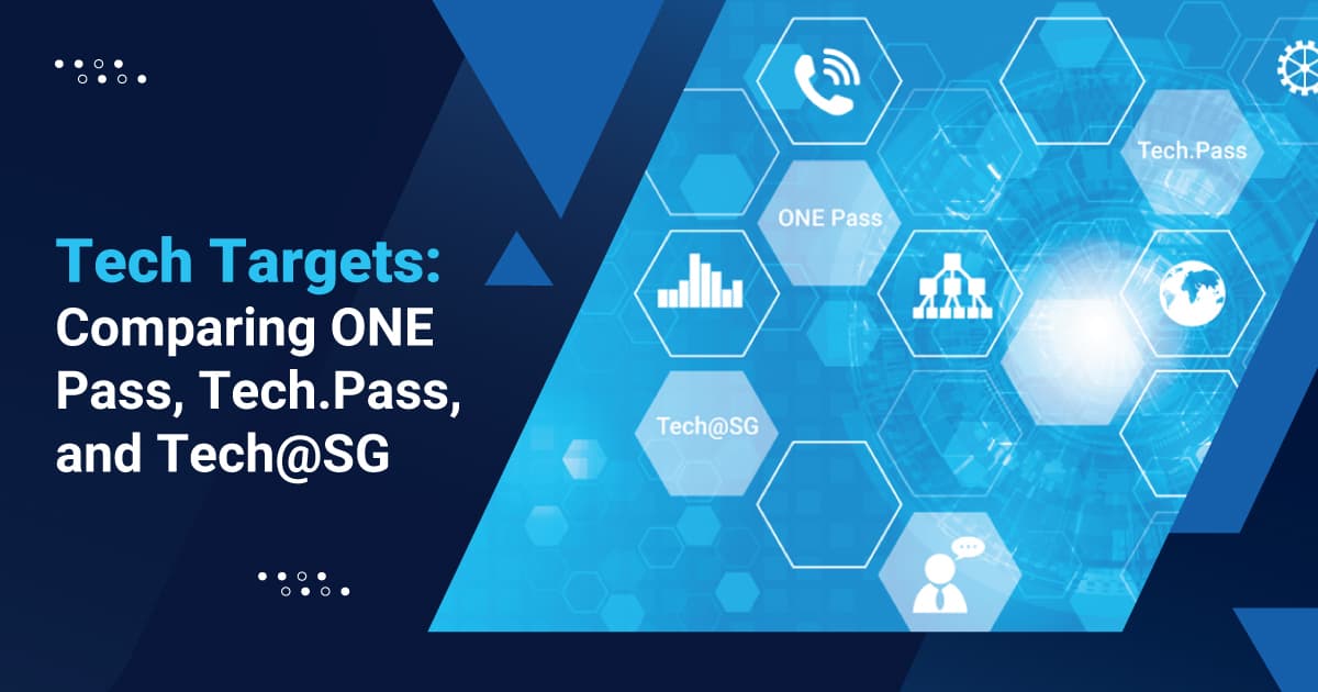 Comparing ONE Pass, Tech.Pass, and Tech@SG