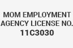 Employment Agency licensed by the Ministry of Manpower