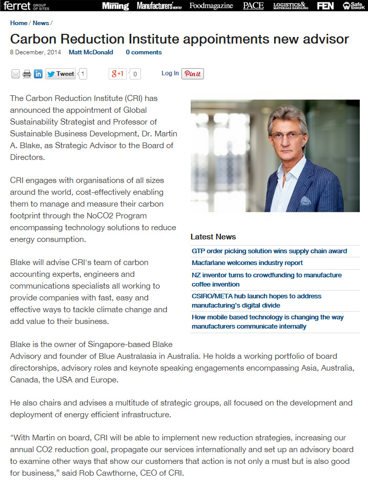 martin-blake-carbon-reduction-institute Rikvin Congratulates Dr Martin Blake for New CRI Appointment
